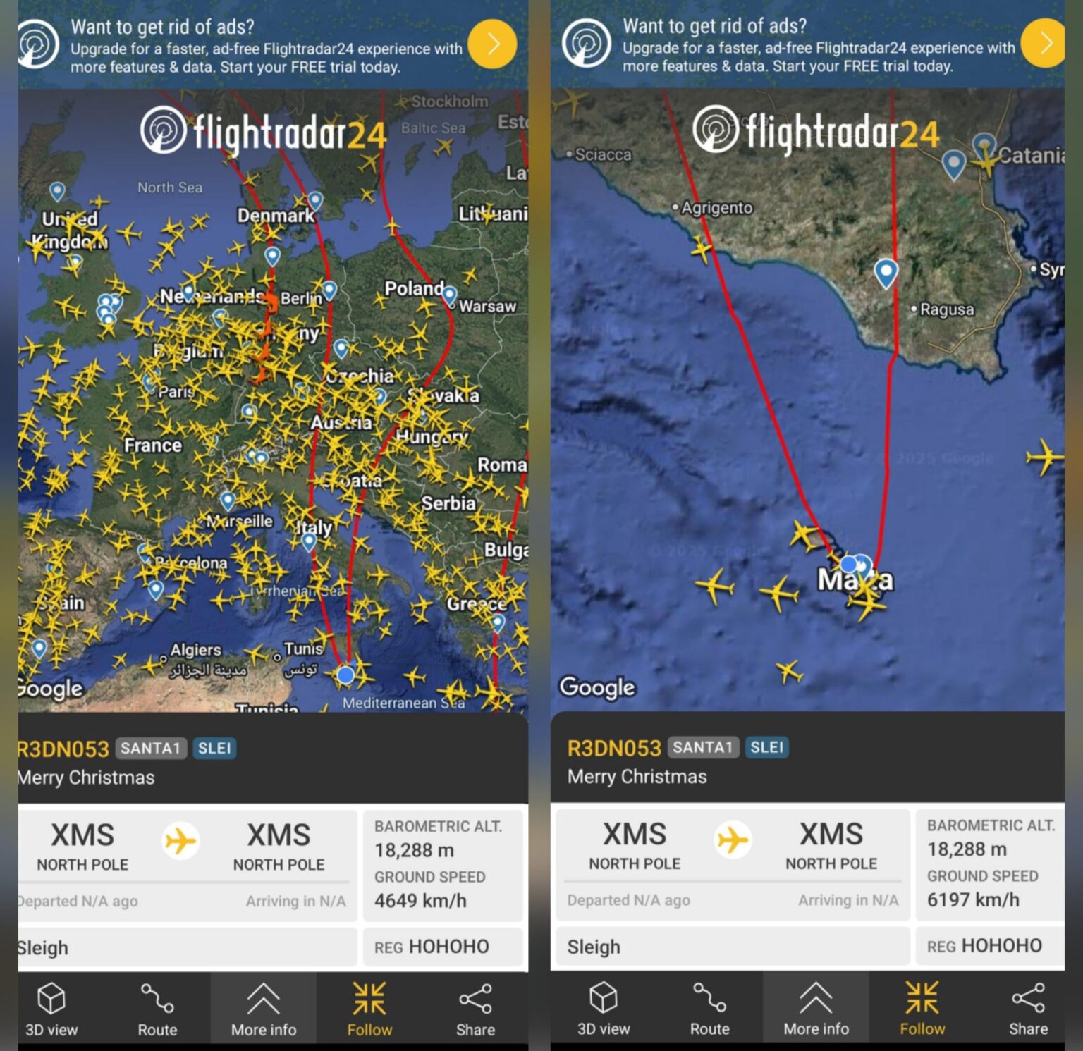 サンタさんを見た人はいますか？
