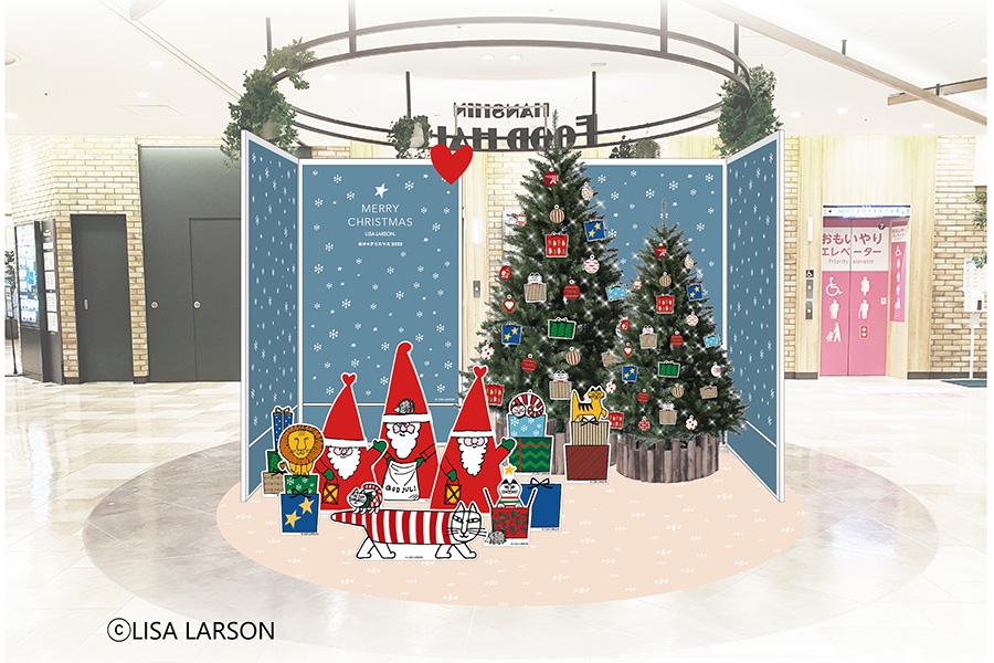 「阪神梅田本店」クリスマスイベントのフォトスポットのイメージ