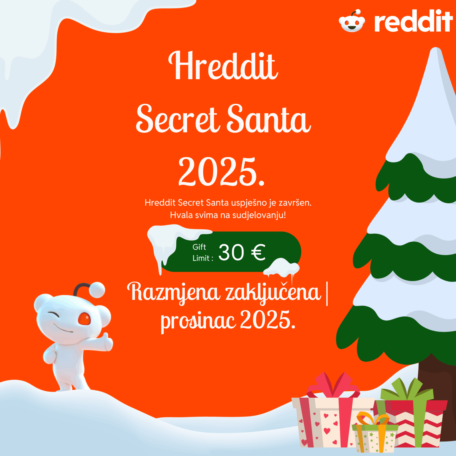 Hreddit シークレット サンタ - 最終投稿