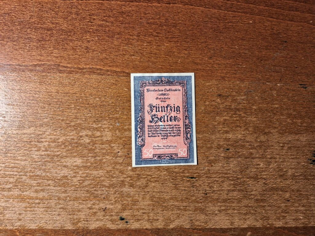 1920 年からの 50 ヘラー券 1920 年からの 50 ヘラー券