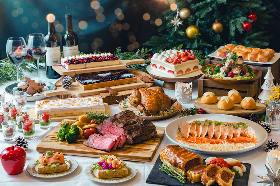 「グランドプリンスホテル大阪ベイ」（大阪市住之江区）で開催中の『北欧クリスマスブッフェ』4200円〜