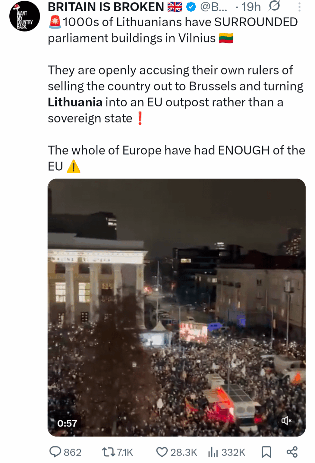 X/Twitter での抗議活動に関するトップ投稿
