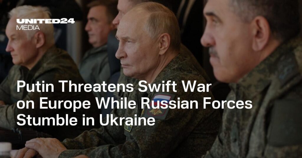 ロシア軍がウクライナでつまずく中、プーチン大統領は欧州への迅速な戦争を脅す