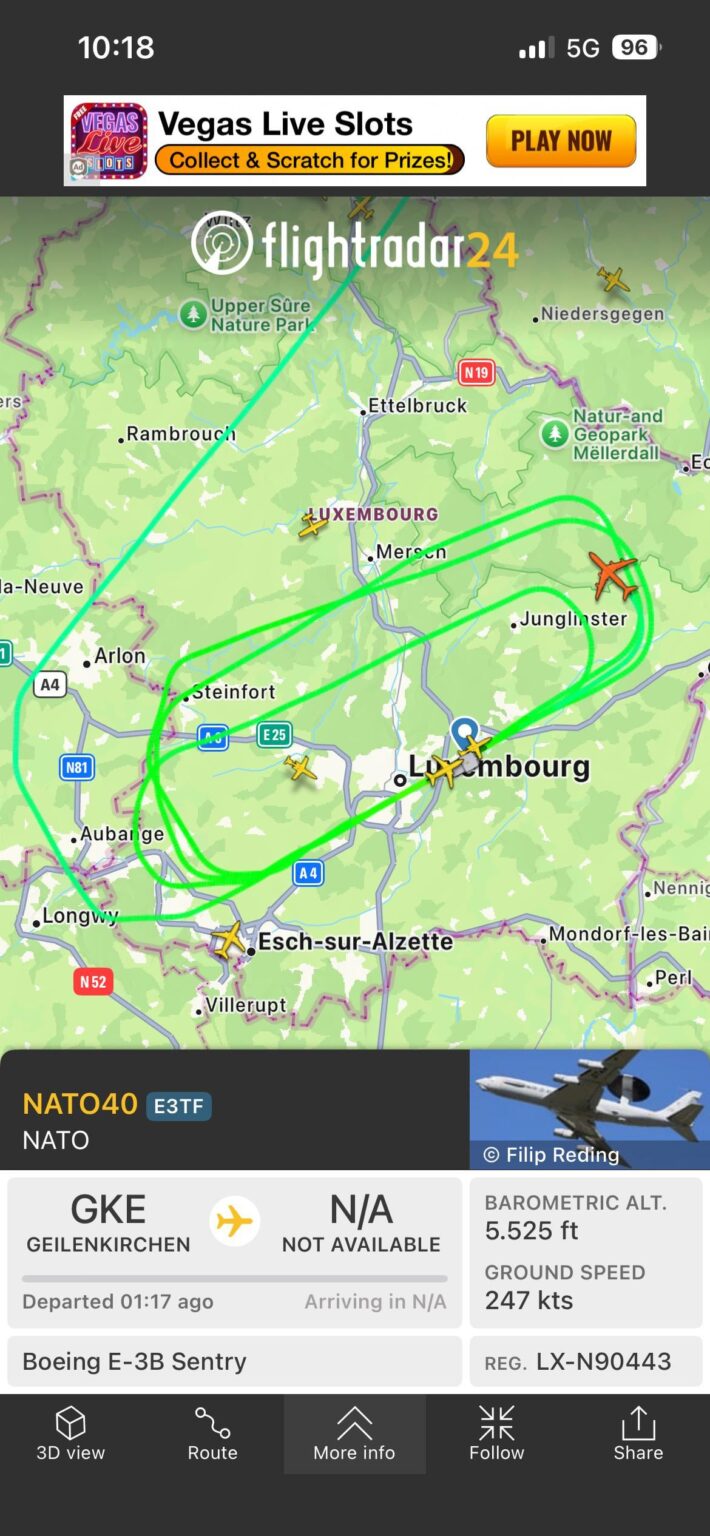 NATO40が反時計回りに動くのを初めて見た