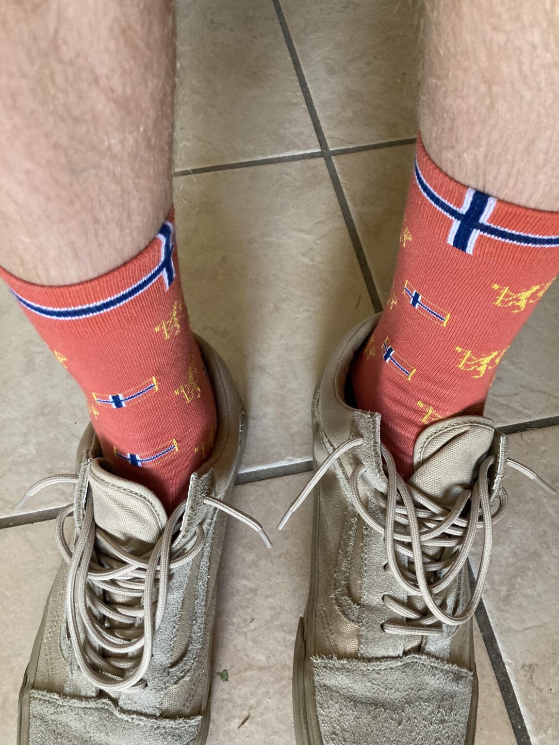 ノルウェー国旗の靴下！！ :0