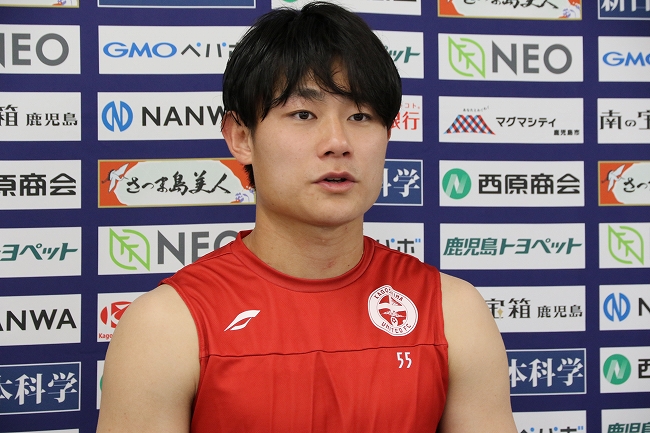 【《鹿児島ユナイテッドFC》トレーニング後会見コメント　中山 桂吾選手⚽️背番号“５５”を選んだ理由とは！？目標としている選手についてもー】 : KAGOSHIMA SOCCER MAGAZINE“カゴサカ☆”