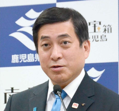 鹿児島県知事 自民前職2氏の出陣式、個人演説会に駆け付ける――「人物本位で応援した」。鹿児島市長も1区出陣式で応援演説