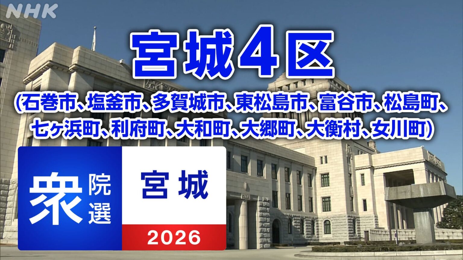 衆議院選挙2026 宮城4区 選挙の構図・候補者の訴えを詳しく | NHK仙台 衆議院選挙2026 宮城4区 選挙の構図・候補者の訴えを詳しく | NHK仙台