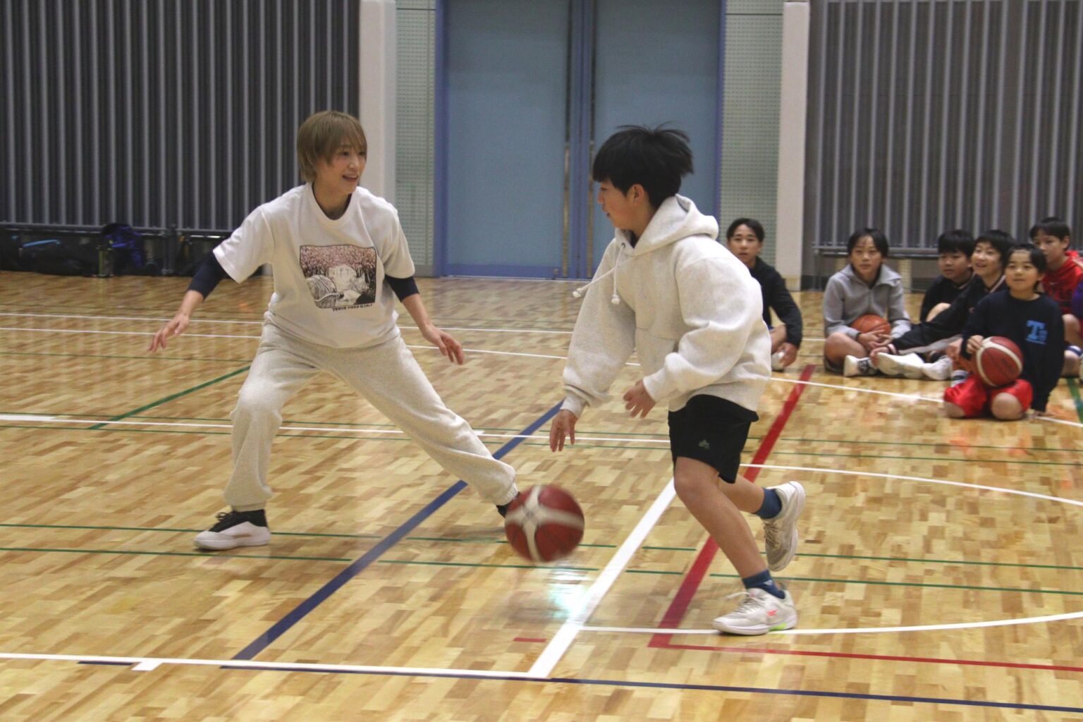 岡田選手と1on1