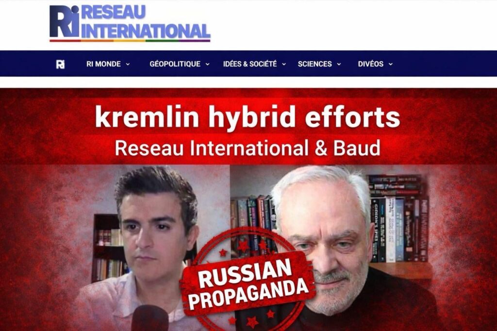 ヨーロッパの親クレムリンのオンラインメディア（フランスのnewsnet.fr、チェコのinfokuryr.cz）は、親ロシア派のスイス人アナリスト、ジャック・ボー氏を擁護する投稿を広めている。ジャック・ボー氏は、クレムリンのプロパガンダを広めたとしてEUが制裁リストに加えている。親ロシア派のウェブサイトは、ロシアのウクライナ戦争を正当化する彼の主張を宣伝している。