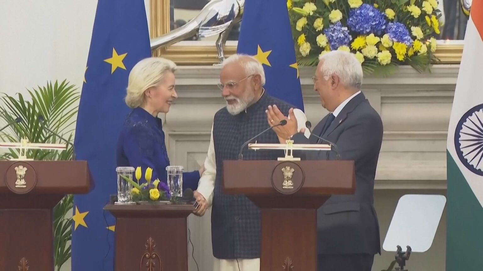 EU・インド “史上最大規模”FTA締結　米国の関税リスク念頭に20億人の巨大経済圏を創出（TBS NEWS DIG Powered by JNN）