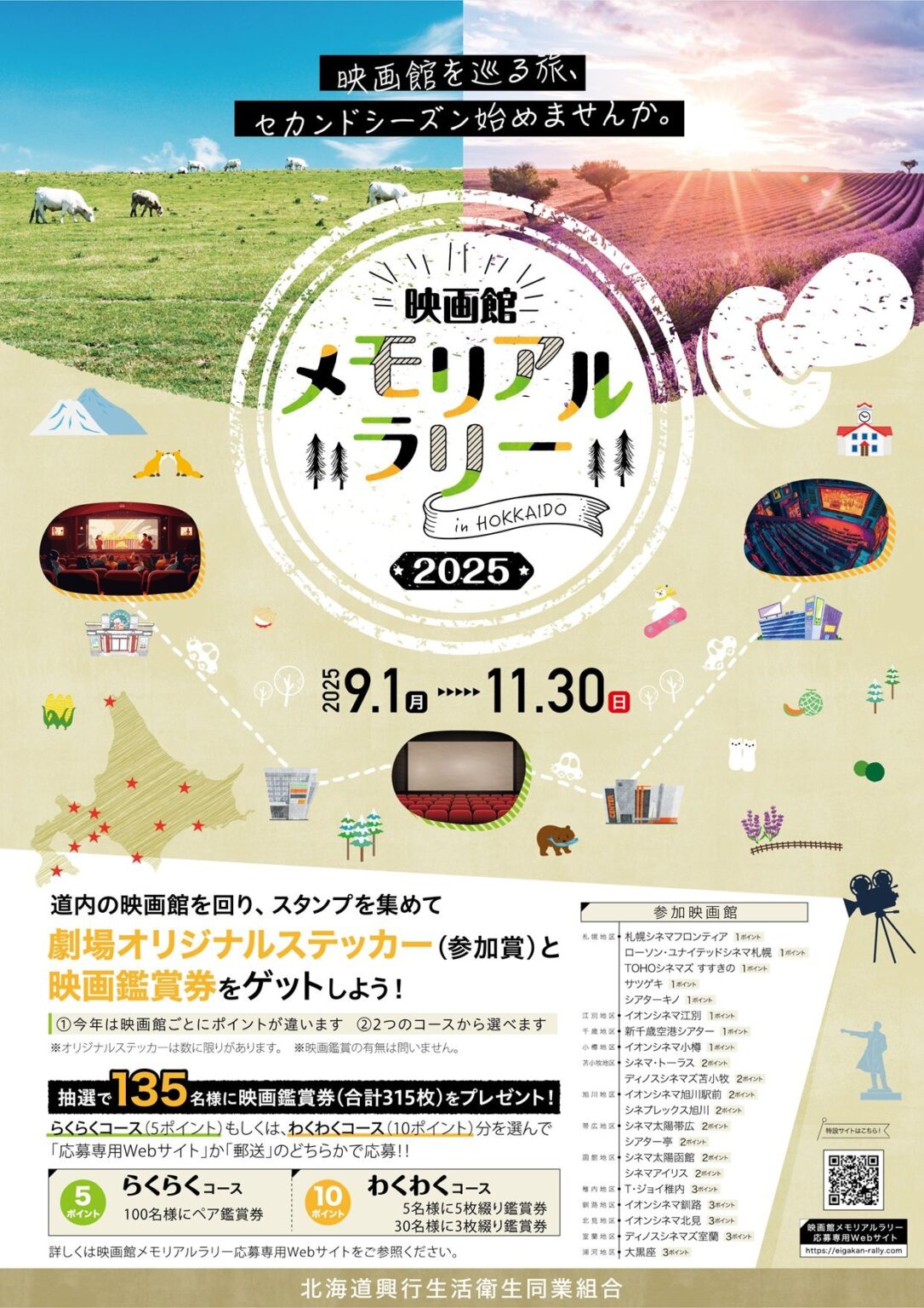映画館メモリアルラリー2025 in HOKKAIDO 当選者発表！