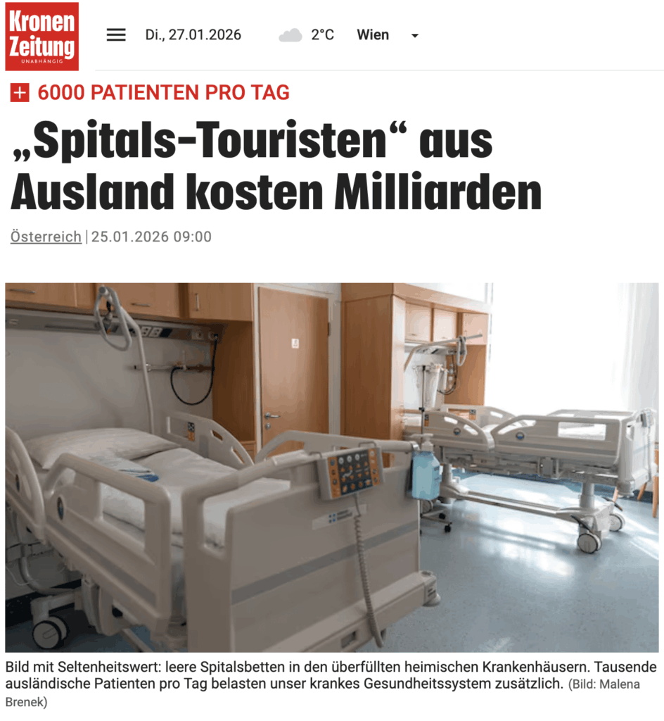 「移民に関するフェイクニュース？」 FPÖとクローネ：「愛しています！」