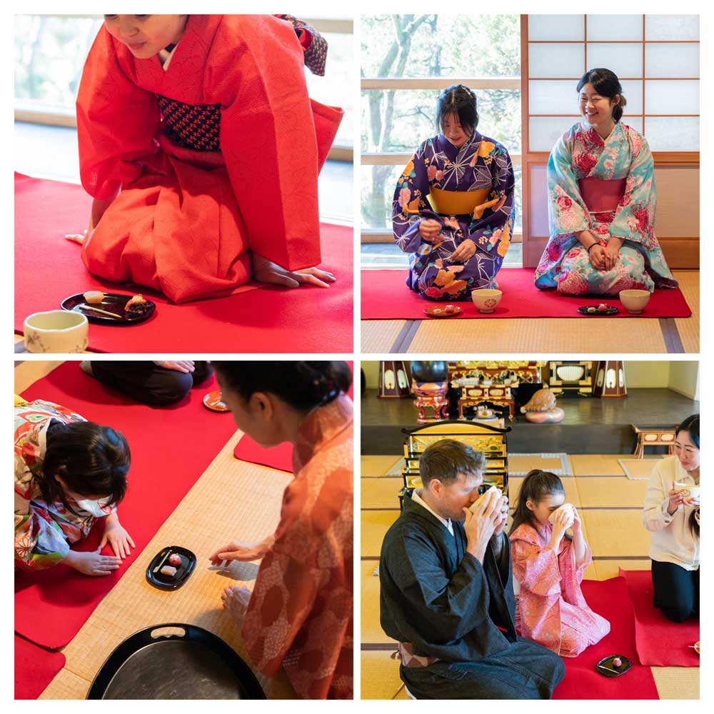 「カラフルな着物を楽しむ子供たち　和の学校＠東漸寺にて」写真家：Haruka