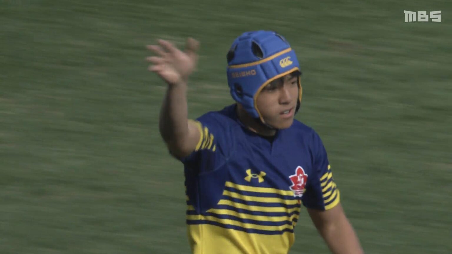 【動画】【全国高校ラグビー】準々決勝 京都成章 vs. 御所実 敵陣ゴール前5mラックより10がロングパスで京都成章・齊藤選手が走ってトライ。