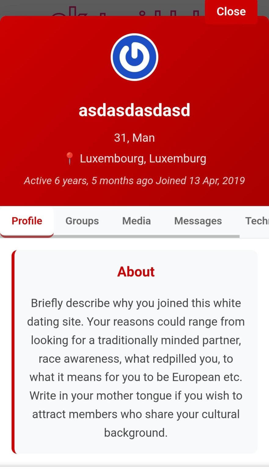 白人至上主義者の出会い系アプリのプロフィールデータを保存するウェブサイトがある