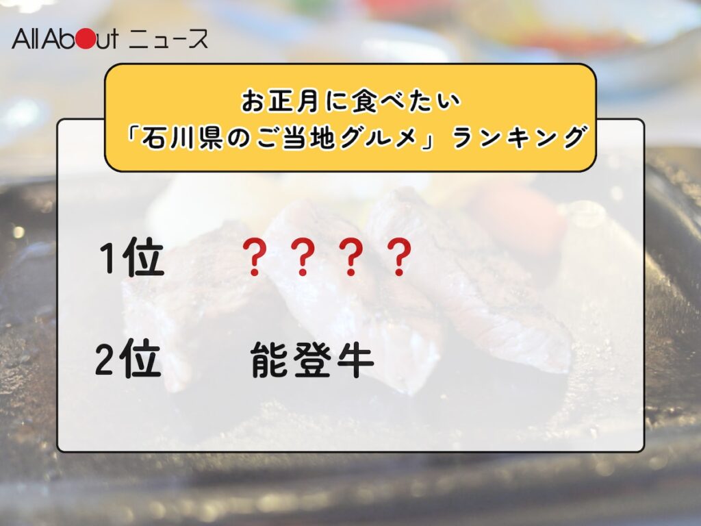 お正月に食べたい「石川県のご当地グルメ」ランキング！ 2位「能登牛」を抑えた1位は？【2025年調査】 - All About ニュース