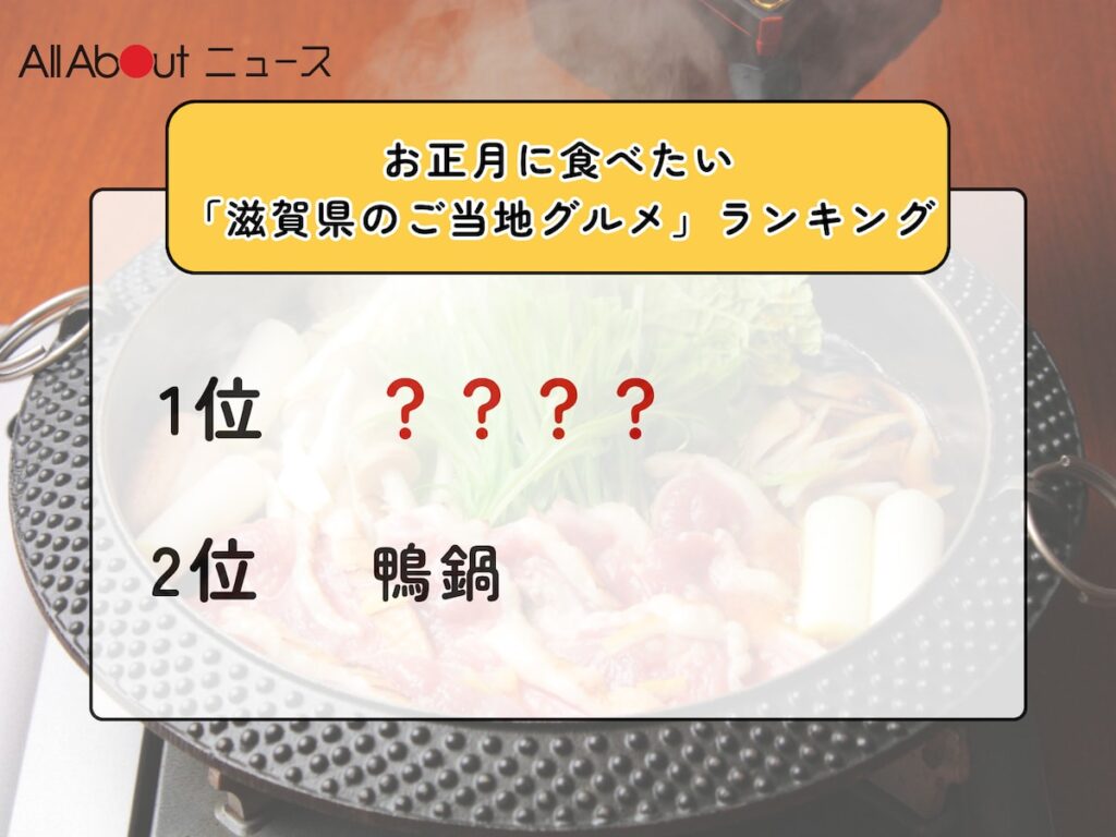 お正月に食べたい「滋賀県のご当地グルメ」ランキング! 2位「鴨鍋」を抑えた1位は?【2025年調査】 – All About ニュース お正月に食べたい「滋賀県のご当地グルメ」ランキング! 2位「鴨鍋」を抑えた1位は?【2025年調査】 - All About ニュース