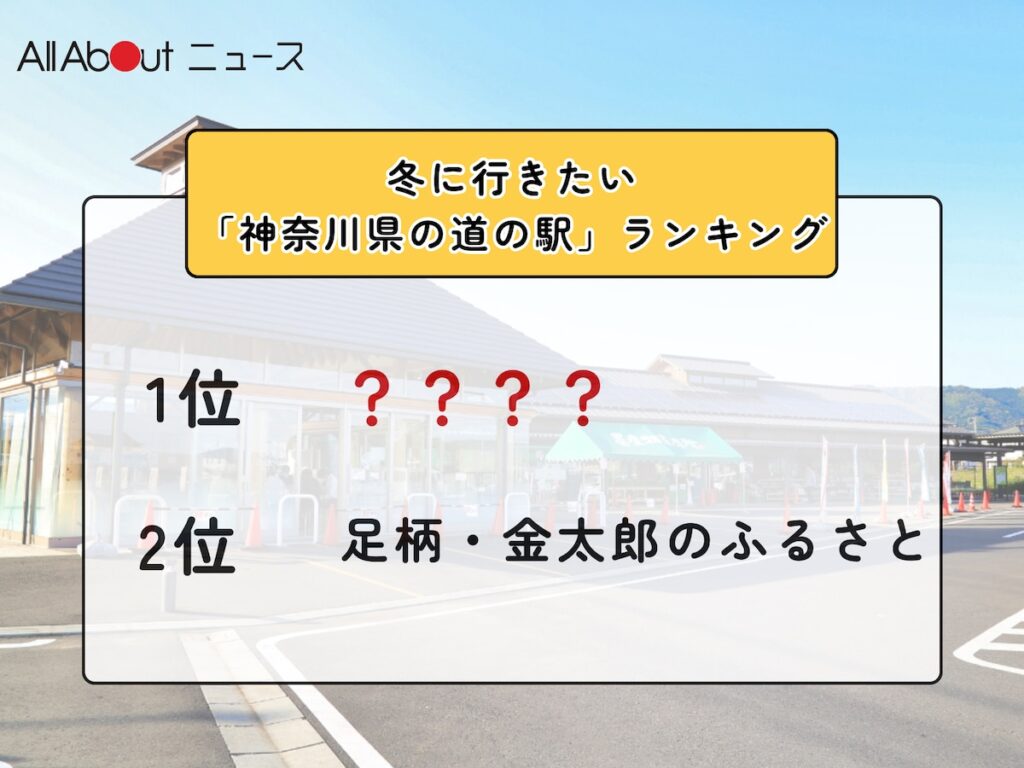 冬に行きたい「神奈川県の道の駅」ランキング！ 2位「足柄・金太郎のふるさと」を抑えた1位は？【2026年調査】 - All About ニュース