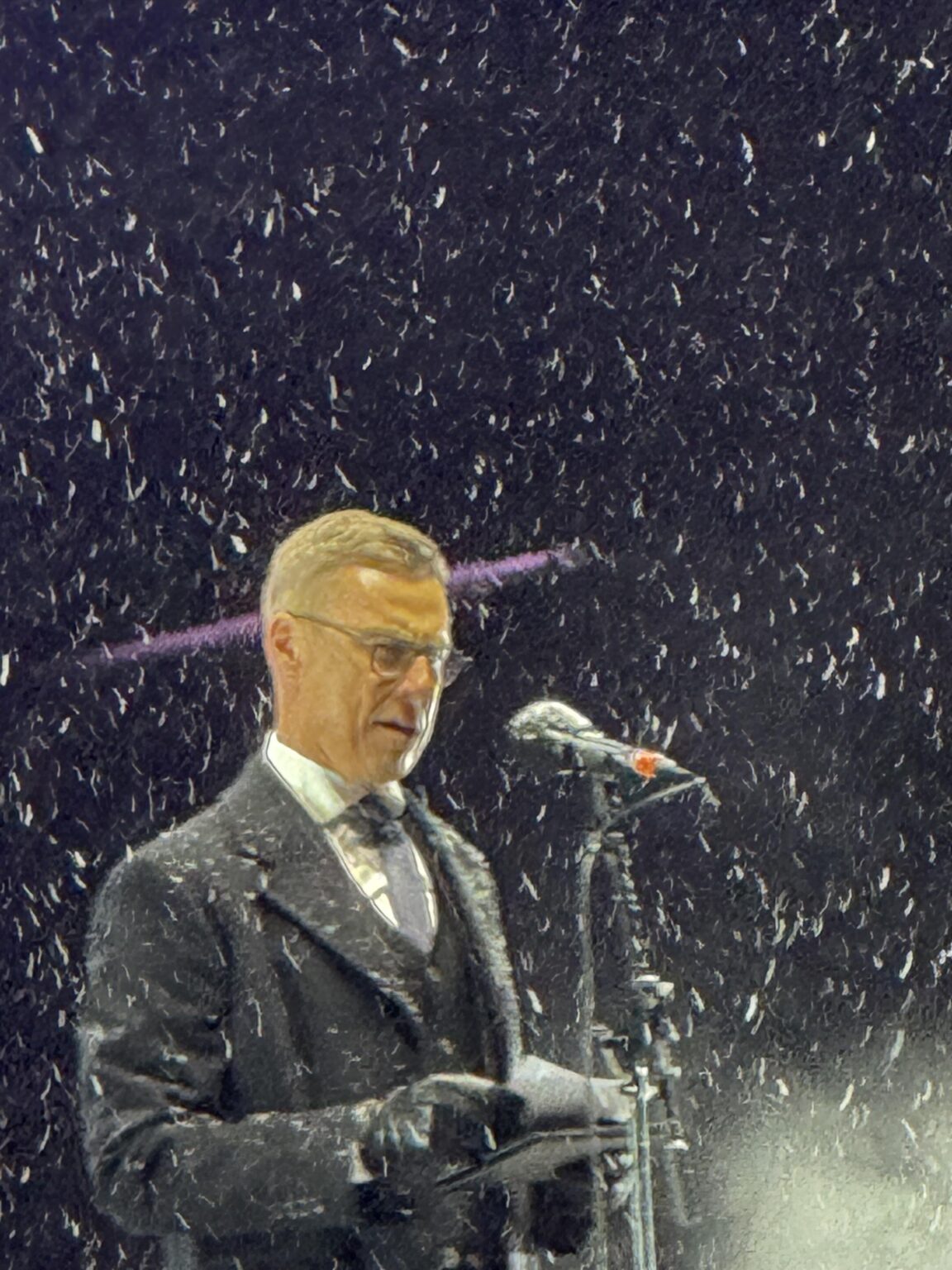 スタッブの顔はオウルの冬の雰囲気をまさに表しています