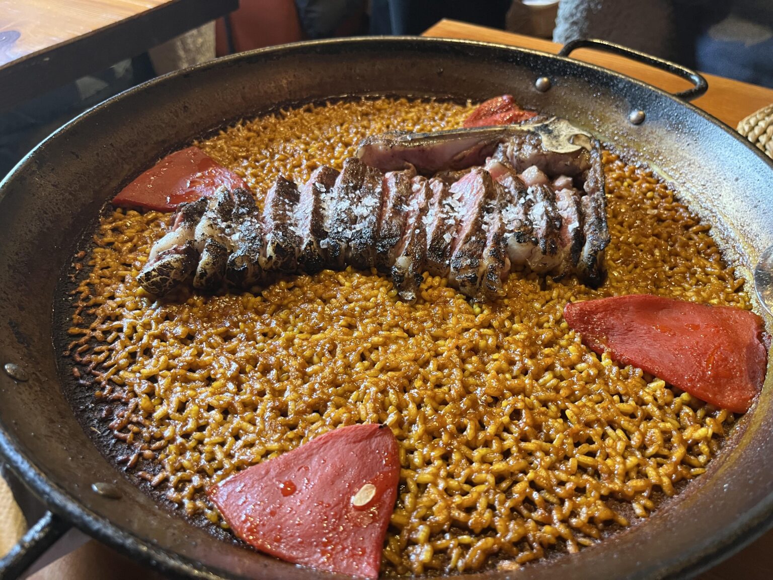 ステーキパエリア