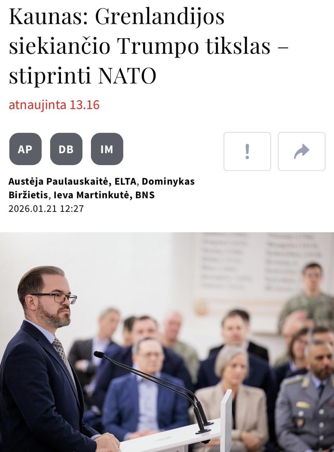 デンマーク人や他のスカンジナビア人は、我が国の独立回復のために最も多く戦ったが、彼らの領土保全が脅かされたとき、我が国から唾を吐きかけられた。全体として、私たちは戦略的、道徳的どん底に陥っており、将来的には多大な犠牲を払う可能性があります。