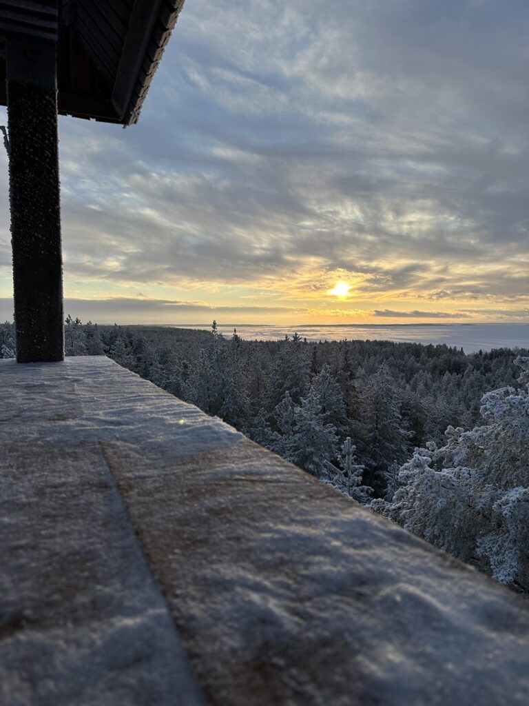 ルンテリンハルジュ展望塔の素晴らしい景色 (オウル)