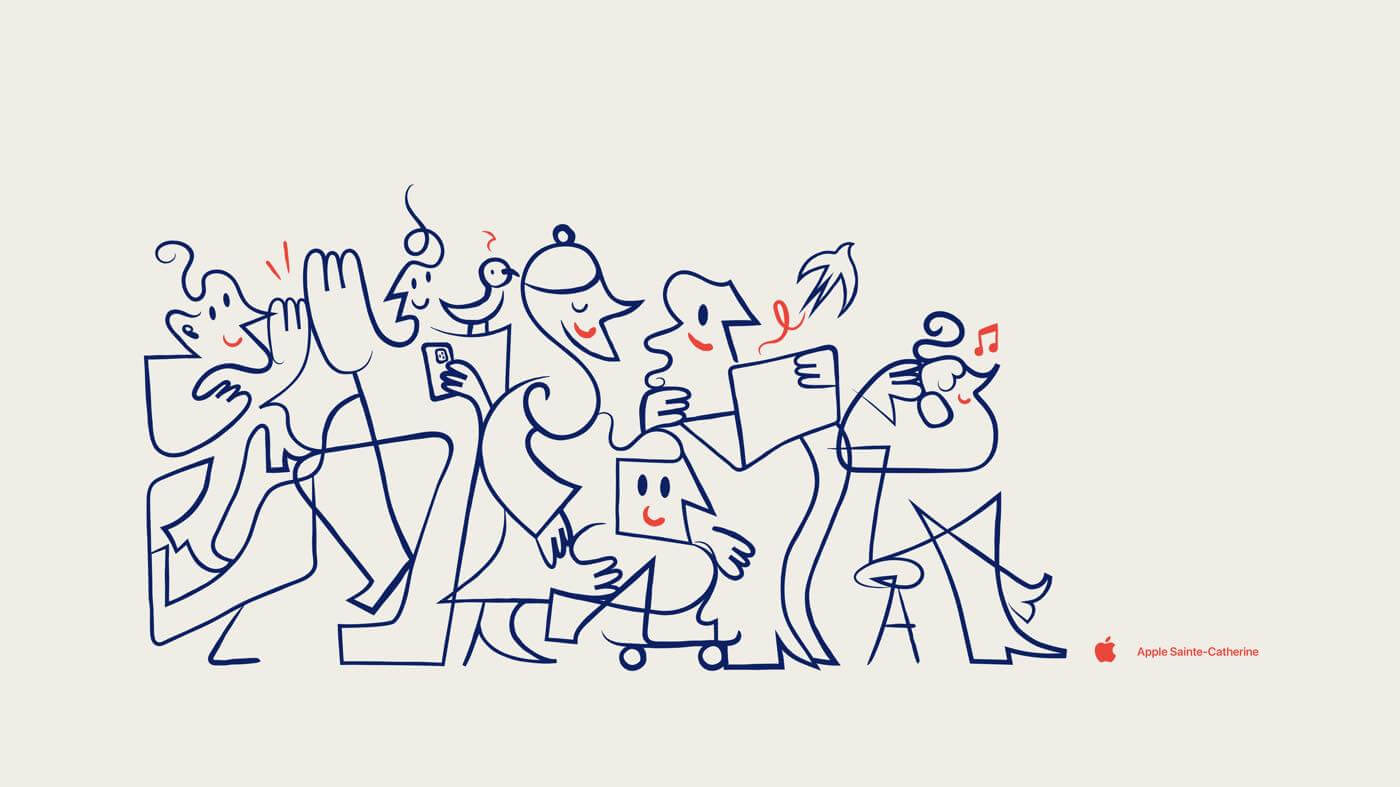 Apple、1月16日にカナダに新しい直営店｢Apple Sainte-Catherine｣をオープンへ｜アーティストがデザインした限定壁紙も配布中