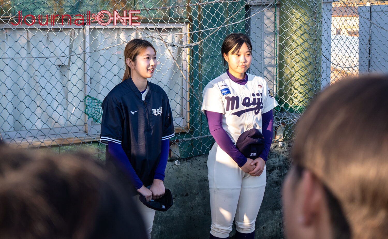 女子野球 明治大学女子硬式野球クラブの柴田、上村が和歌山大学硬式野球部に弟子入り