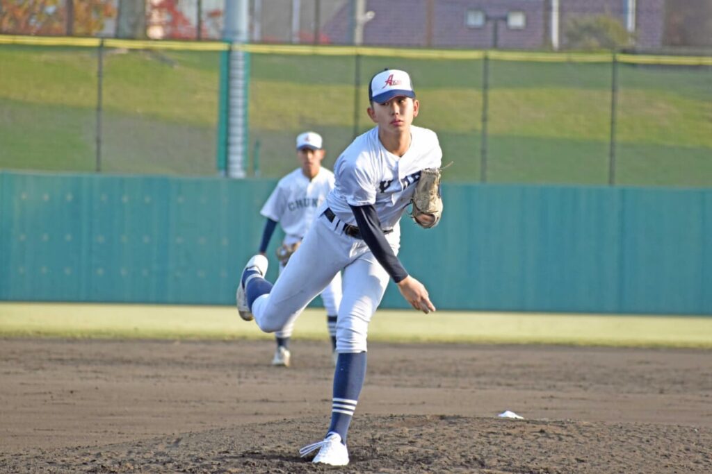 愛知県高校野球 2年生の有望選手特集⑫ 享栄 坂本亮太投手 “投手へのこだわりが強い二刀流。ダルビッシュ投手を参考にさらなる成長を目指す” : 愛知野球通信＋