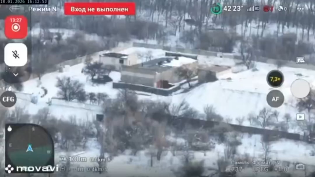 ウクライナ軍の激しい攻撃でロシアの基地が破壊された。場所は非公開