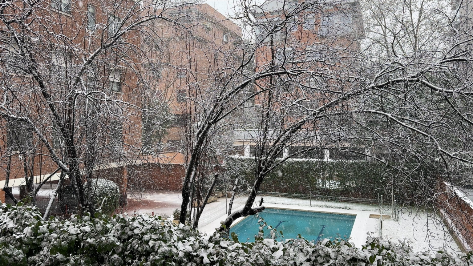 マドリードにはなんて雪が降るのでしょう！