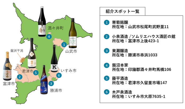 みんなで乾杯！“発酵県ちば”酒造りMAP