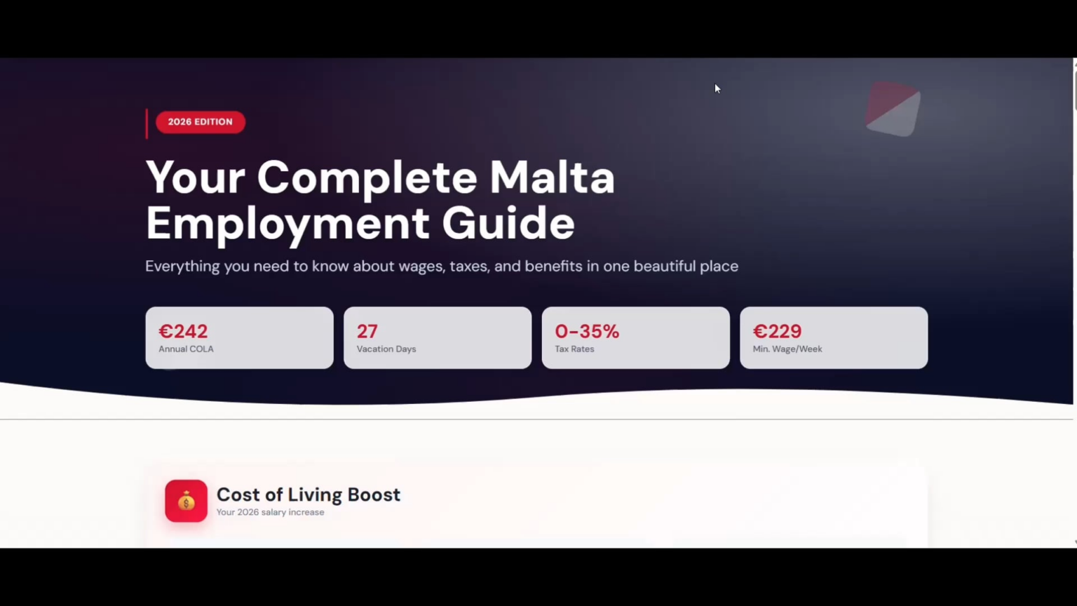 これはマルタで最も美しく、包括的で役立つ税金と雇用のガイドであると私は確信しています。