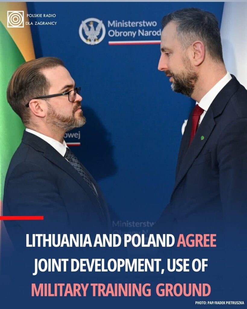 リトアニアとポーランドの国防大臣は、新たな軍事訓練場を共同開発することで合意した