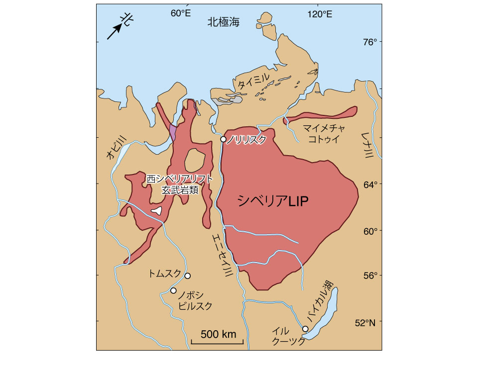 【図（地図）】シベリアLIPの分布