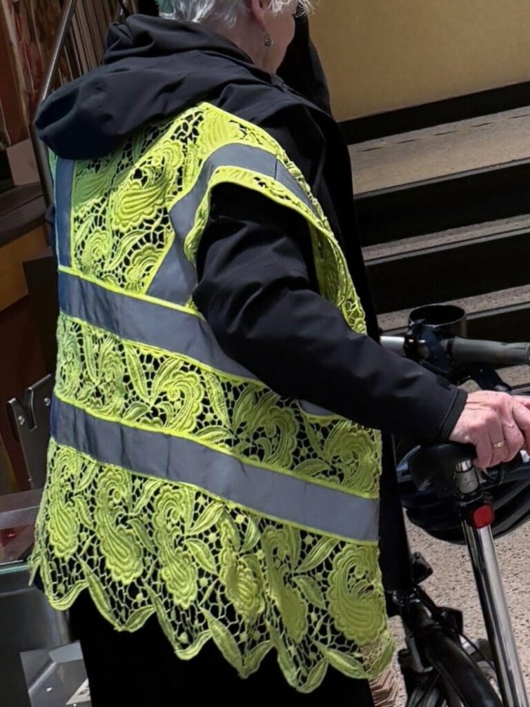 そしてあなたのおばあちゃんは反射ベストを持っていますか？