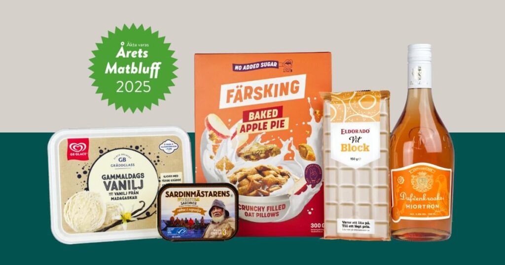 2025 年食品詐欺オブザイヤーに投票 - まさにスウェーデン