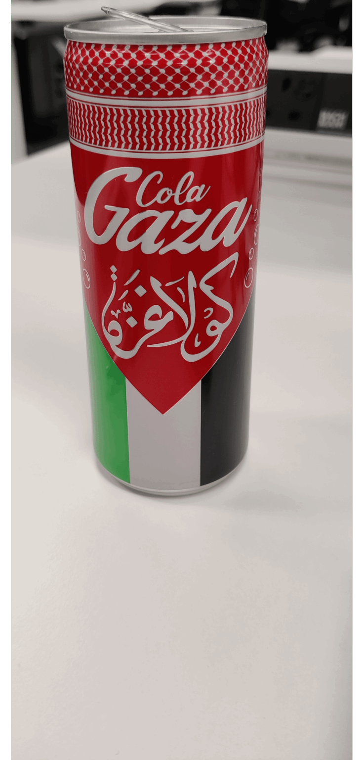 今日市内中心部でこれを見つけました、そしてそれはおいしいです。 100%パレスチナ人であり、利益は人道援助に寄付されます。サポートする価値がある