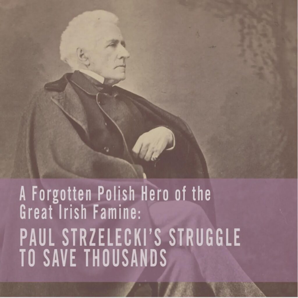 ポーランドの科学者が 1847 年のアイルランドの飢餓を記録し、その数字をテーブルに押し付けた