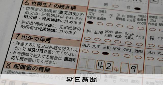 回答済み国勢調査票6枚、強風でどこかに飛ぶ 愛媛の2町の6世帯分