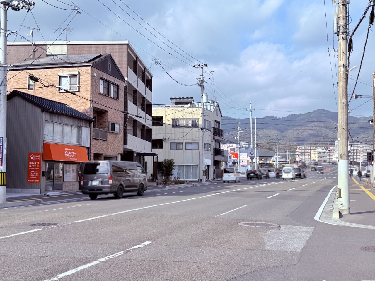 2026年1月30日にオープン予定の高知市昭和町の「はじまりキッチン」の周辺の様子