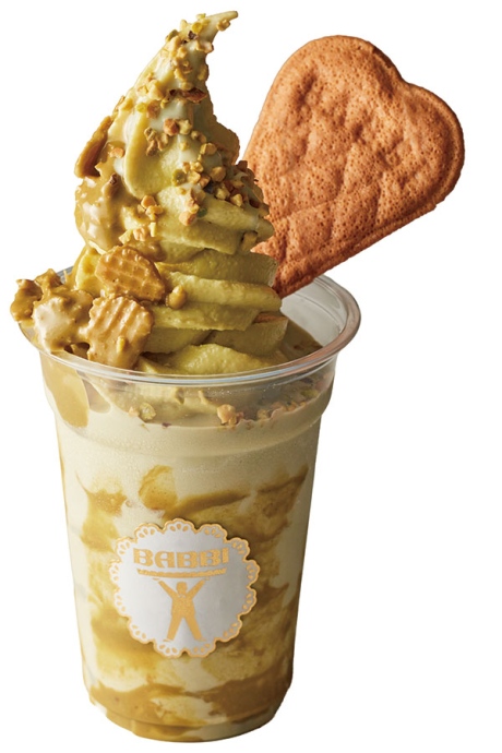「バビ」のソフトジェラート ピスタチオキャノン（1650円）