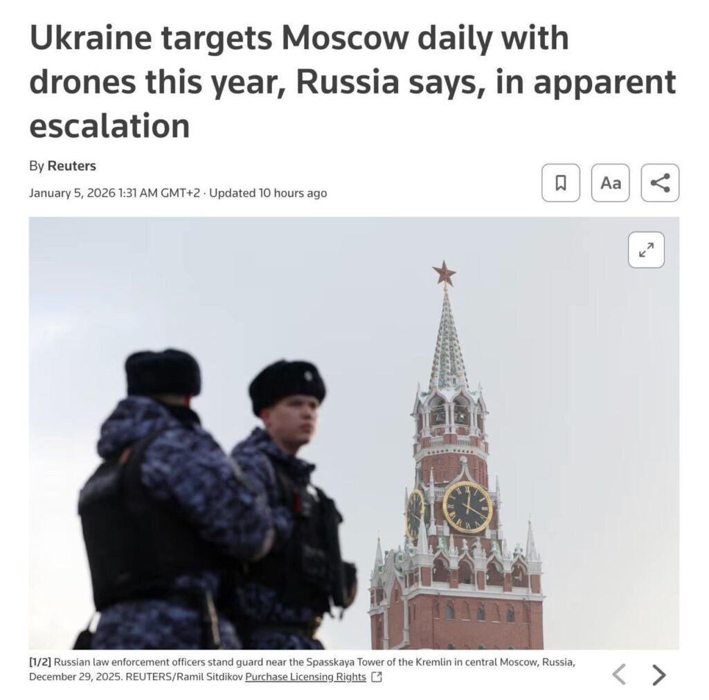 2026年、ウクライナはロシアより多くの長距離無人機を発射―モスクワが主要標的の一つに― ロイター