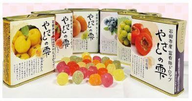 やさとの雫（石岡市産の果樹を使ったドロップ）