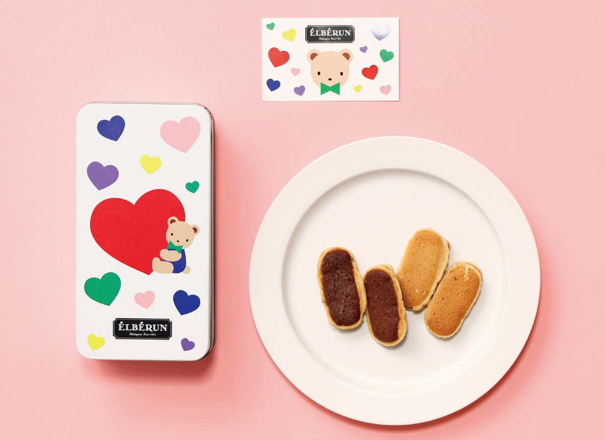 「クッキー」エルベランクッキー12枚入り（ミルクチョコ6枚、ホワイトチョコ6枚）4,320円（税込）