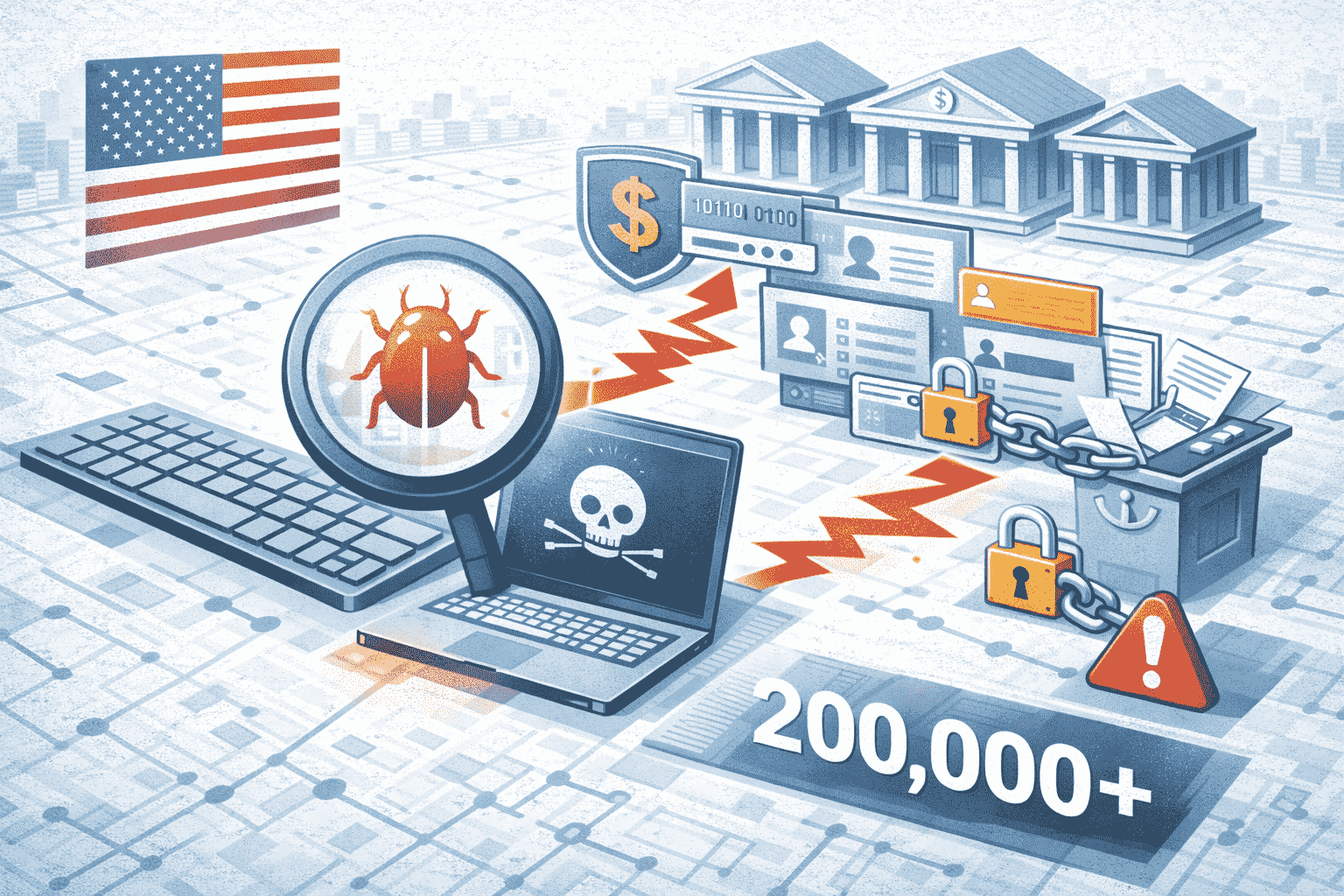 米国大手 銀行の従業員を狙うキーロガー　20万人超が入力窃取の標的に