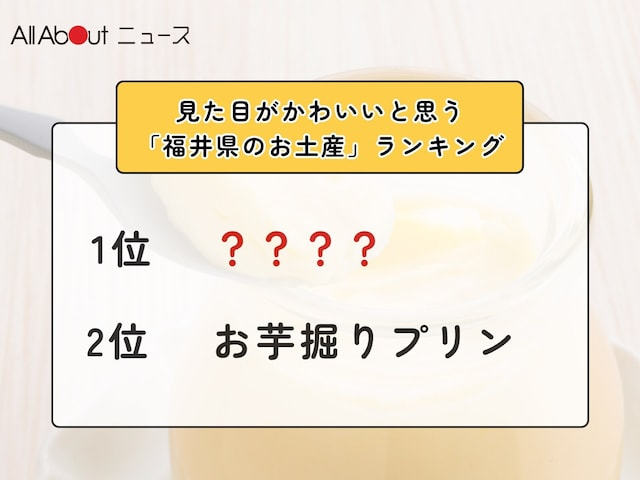見た目がかわいいと思う「福井県のお土産」ランキング！ 2位「お芋掘りプリン」を抑えた1位は？【2026年調査】