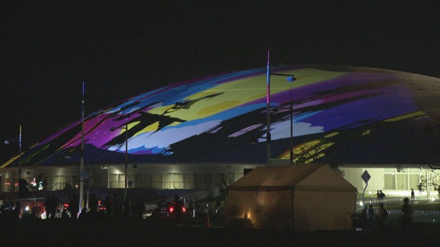 アリーナを彩る「バレンタイン プロジェクションマッピング」２月13日から　クルーズ船も出航　香川