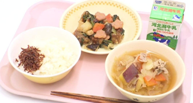 国の登録無形文化財「加賀料理」を学校給食で 金沢市内の小学校で保存会が食文化を伝承